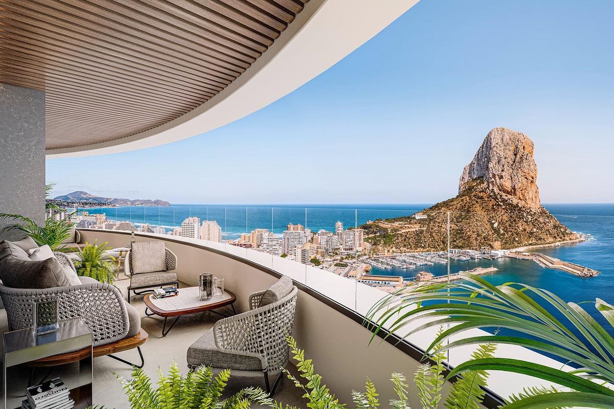 Moderne keuken in penthouse Calpe