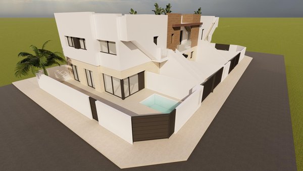 Bungalow in San Pedro del Pinatar mit Terrasse
