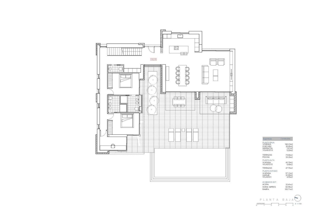 Ingang van villa in San Jaime Benissa