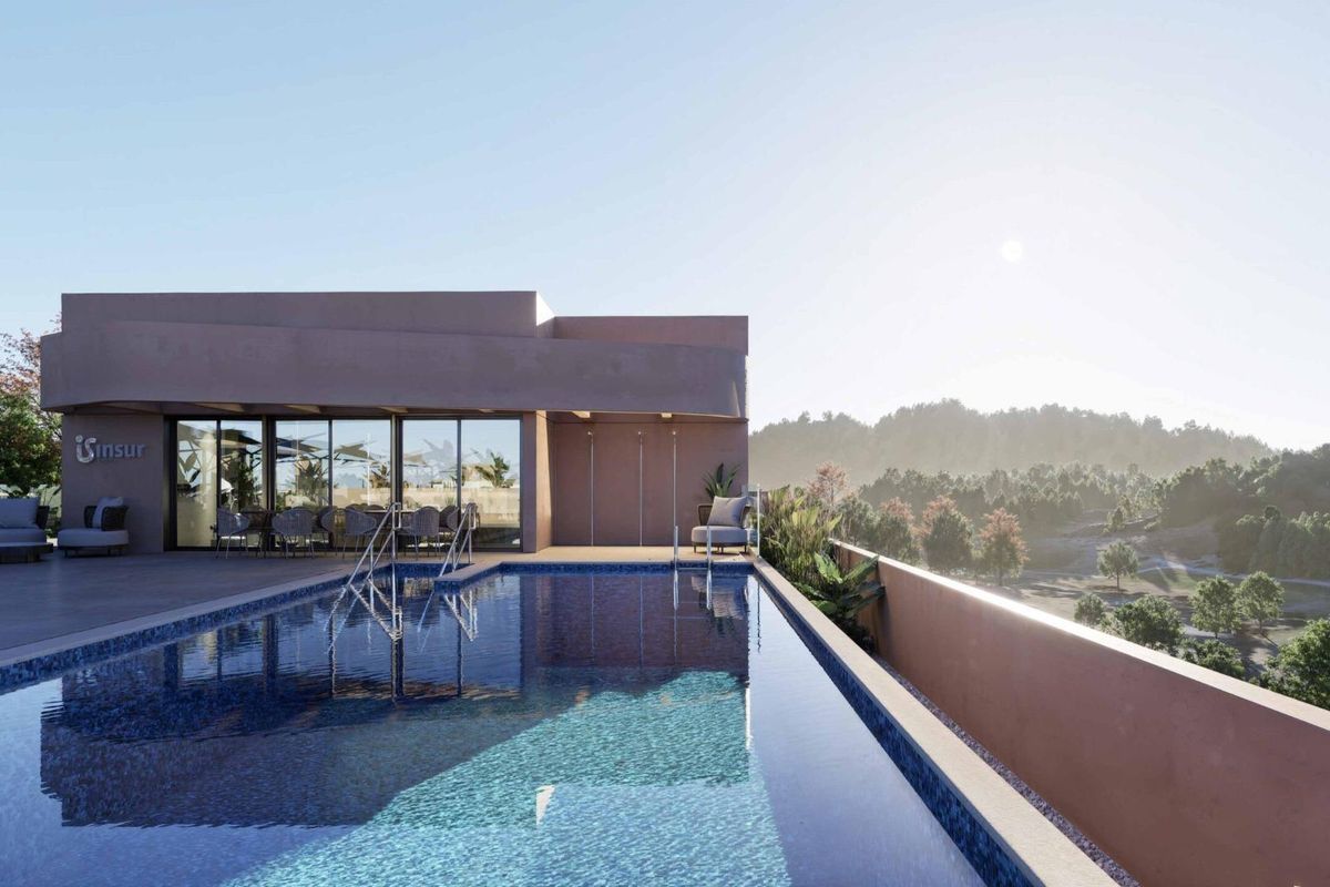 Schlafzimmer mit Golfblick in Estepona