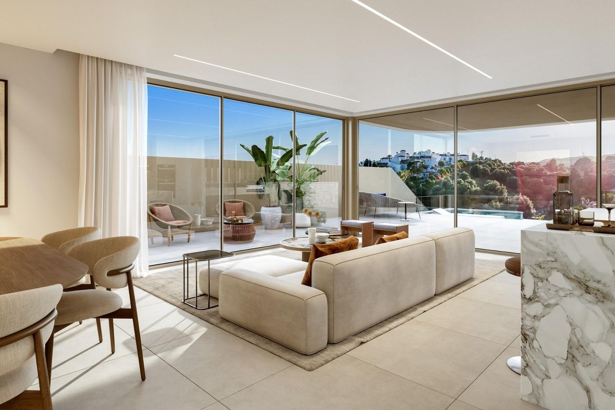 Elegant dining area in Estepona villa
