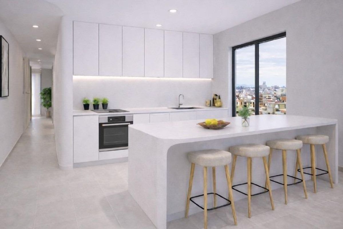 Uitzicht vanaf het terras in Torrevieja