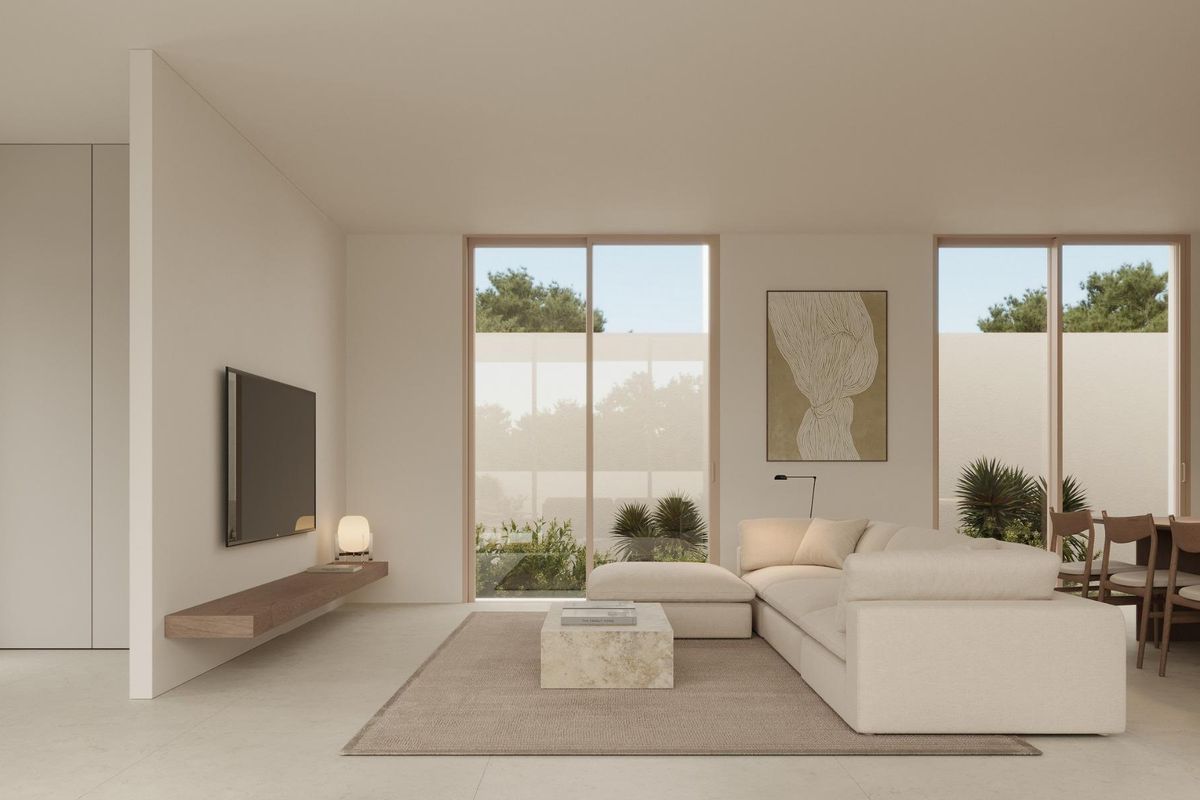 Spacious living area in Polop villa