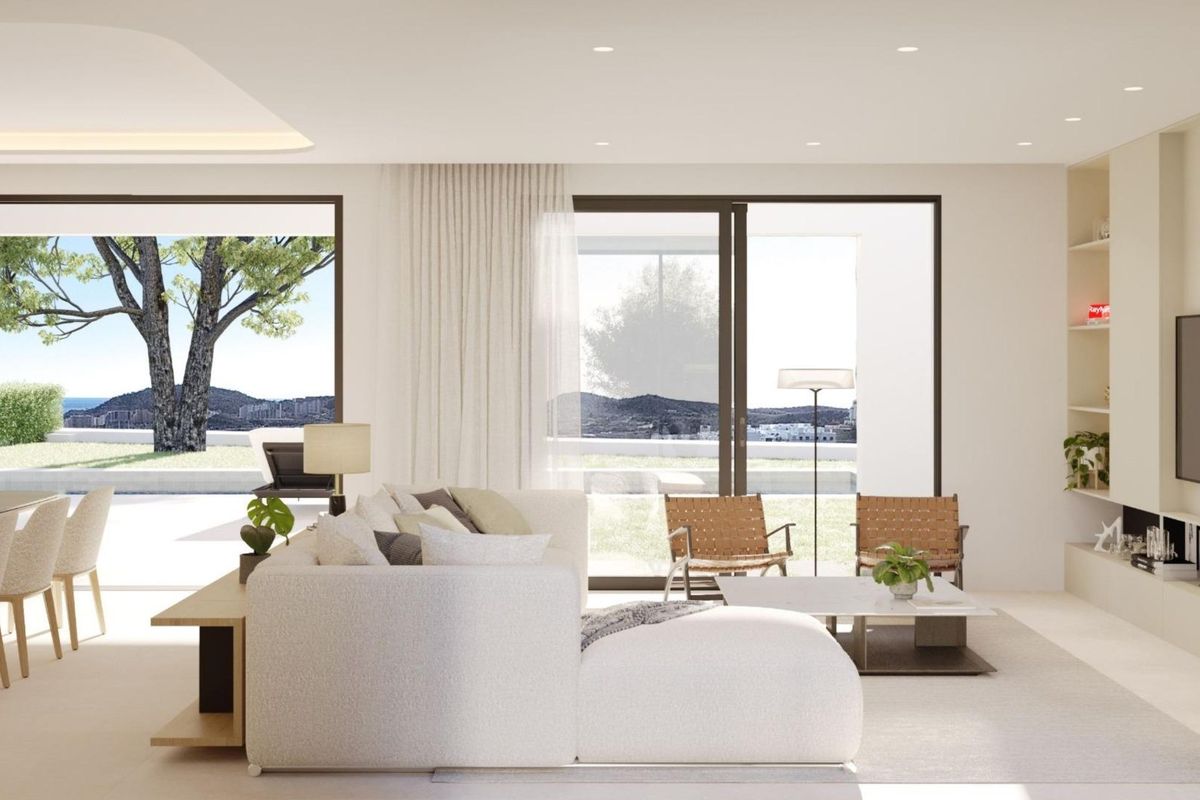 Badkamer met moderne afwerking in villa
