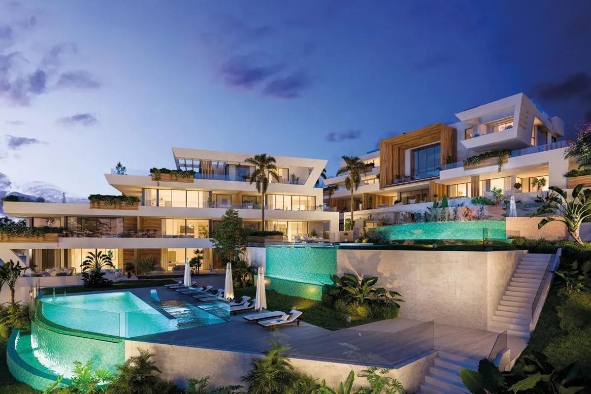 Elegant bedroom with terrace access in Marbella