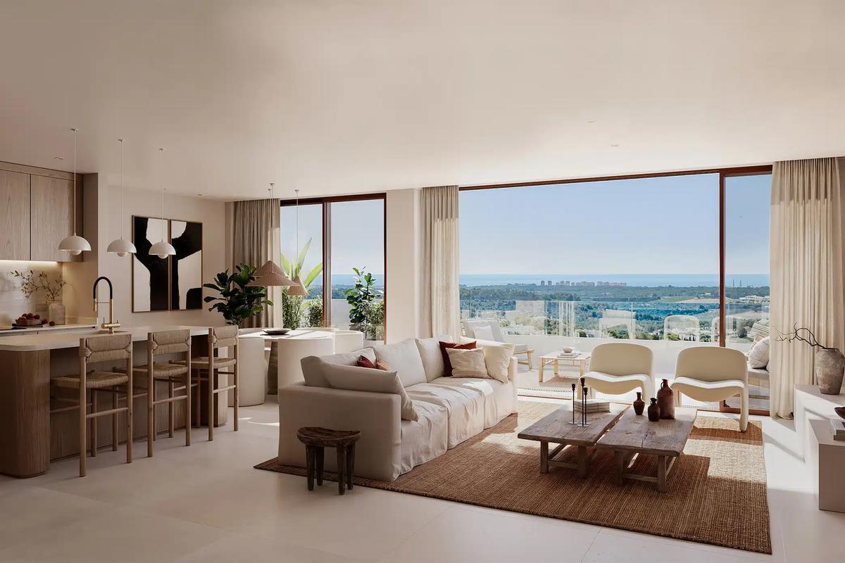 Private garden of Las Colinas apartment