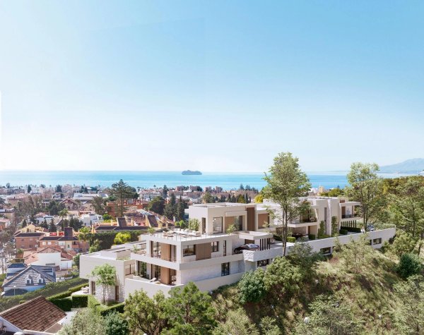 Reiheneckhaus in Málaga mit Meerblick