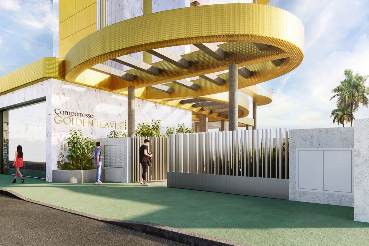 Toegang tot de Golden Leaves appartementen in Calpe, met moderne vormgeving en veilige toegang.