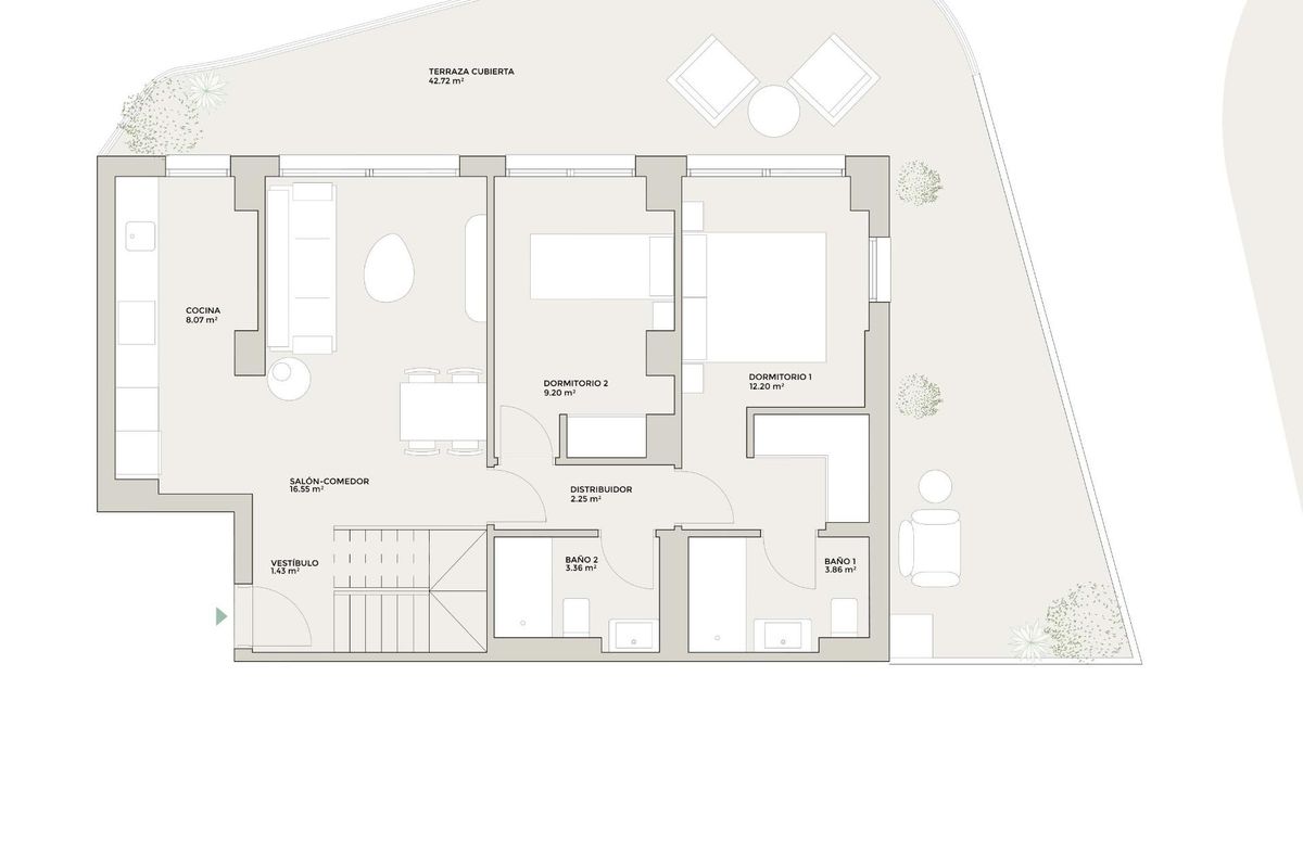 Gym facilities in Torremolinos apartment complex