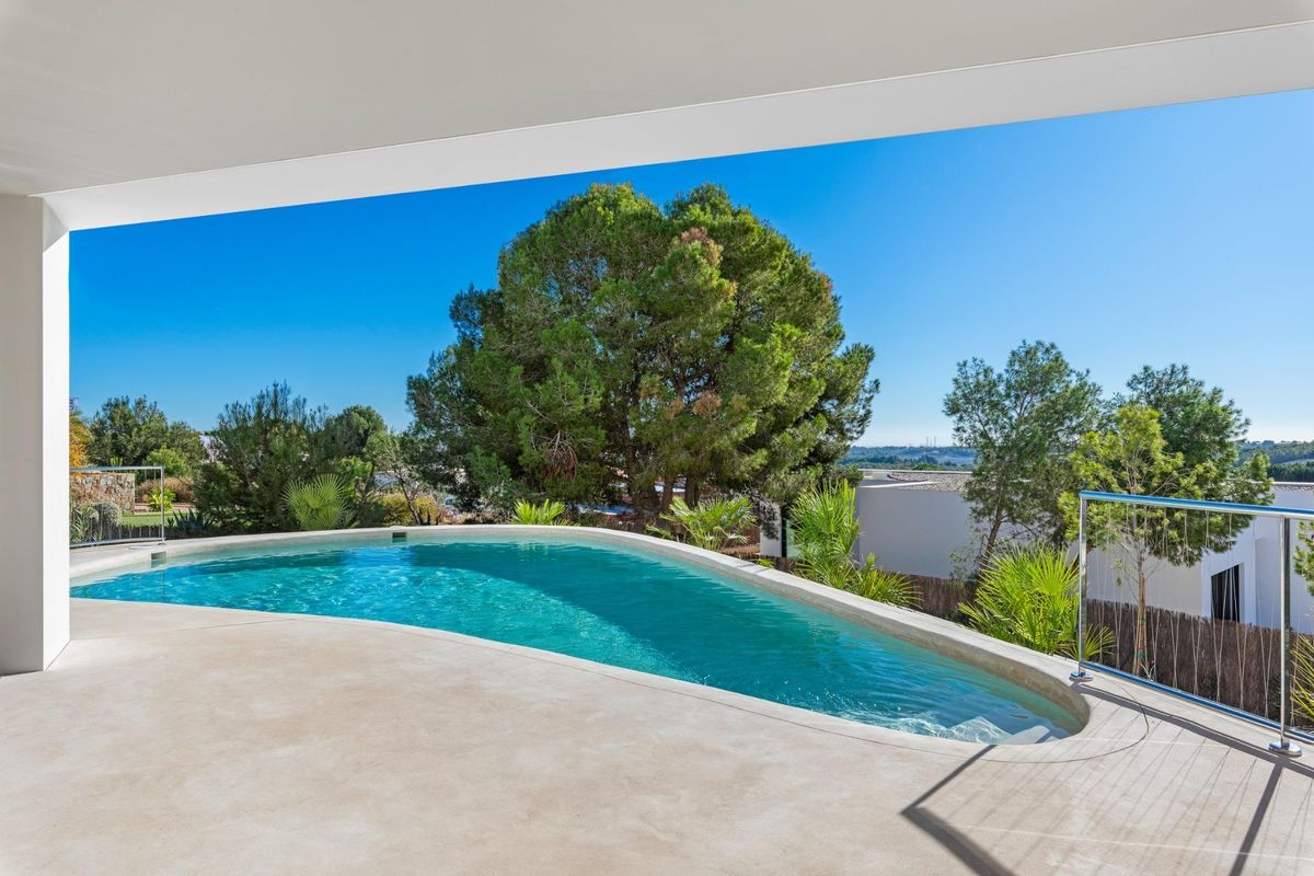 Private pool at Orihuela villa