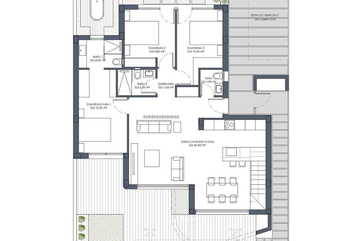 3-Bett Villa Los Alcazares Pool - Bild 8