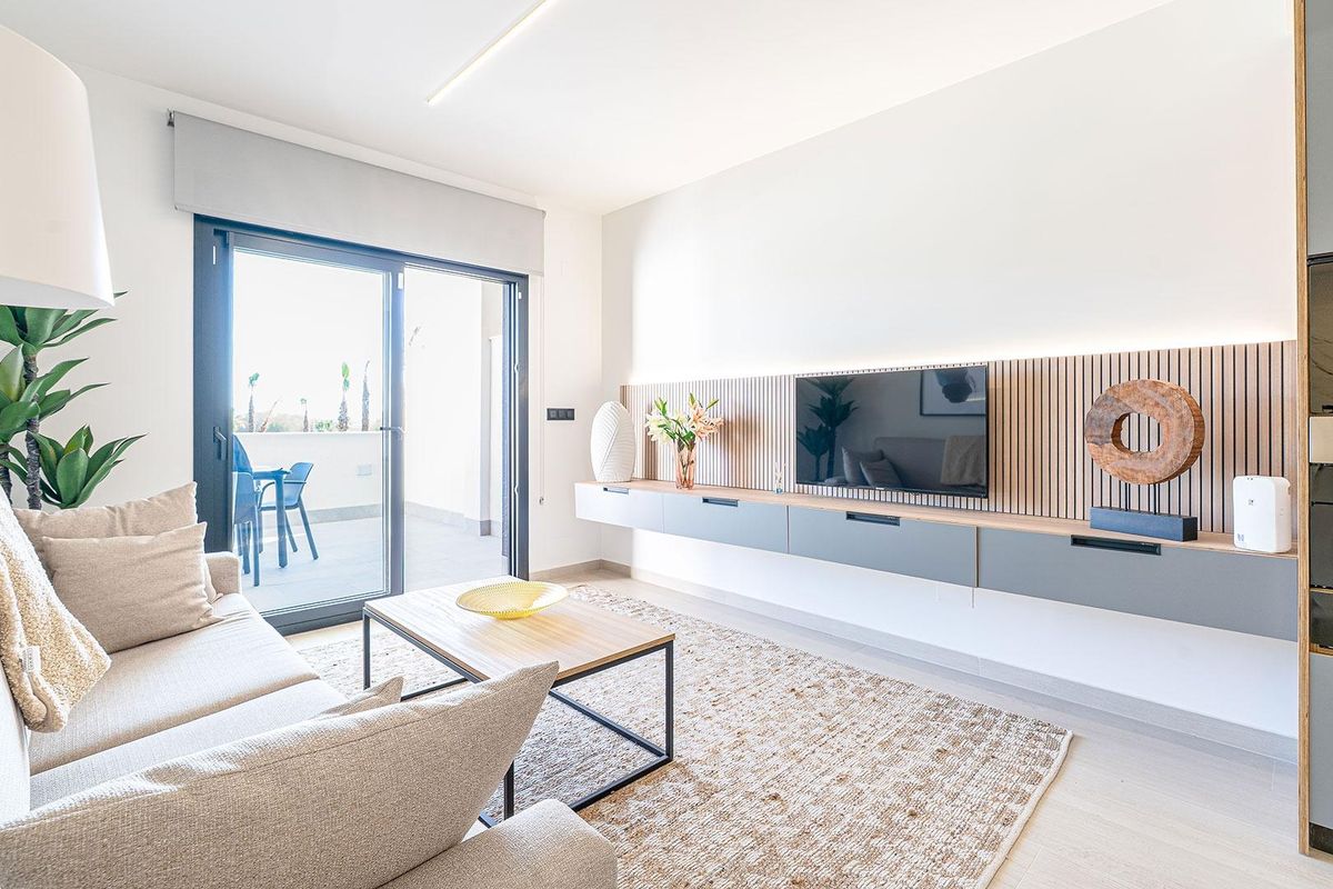 Badezimmer der modernen Wohnung in Vera Playa