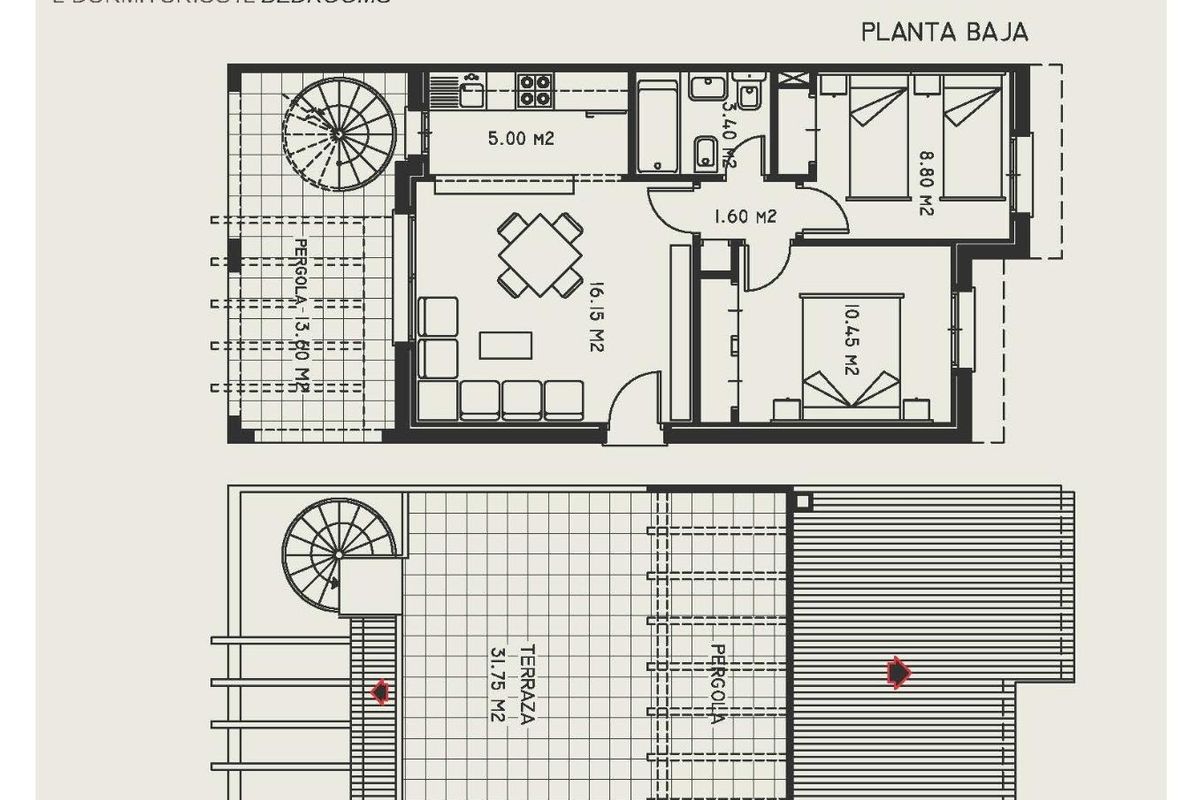Badezimmerausstattung im Calpe Apartment