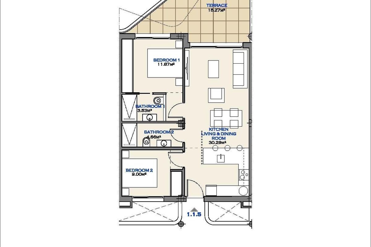 Wohnung mit Klimaanlage
