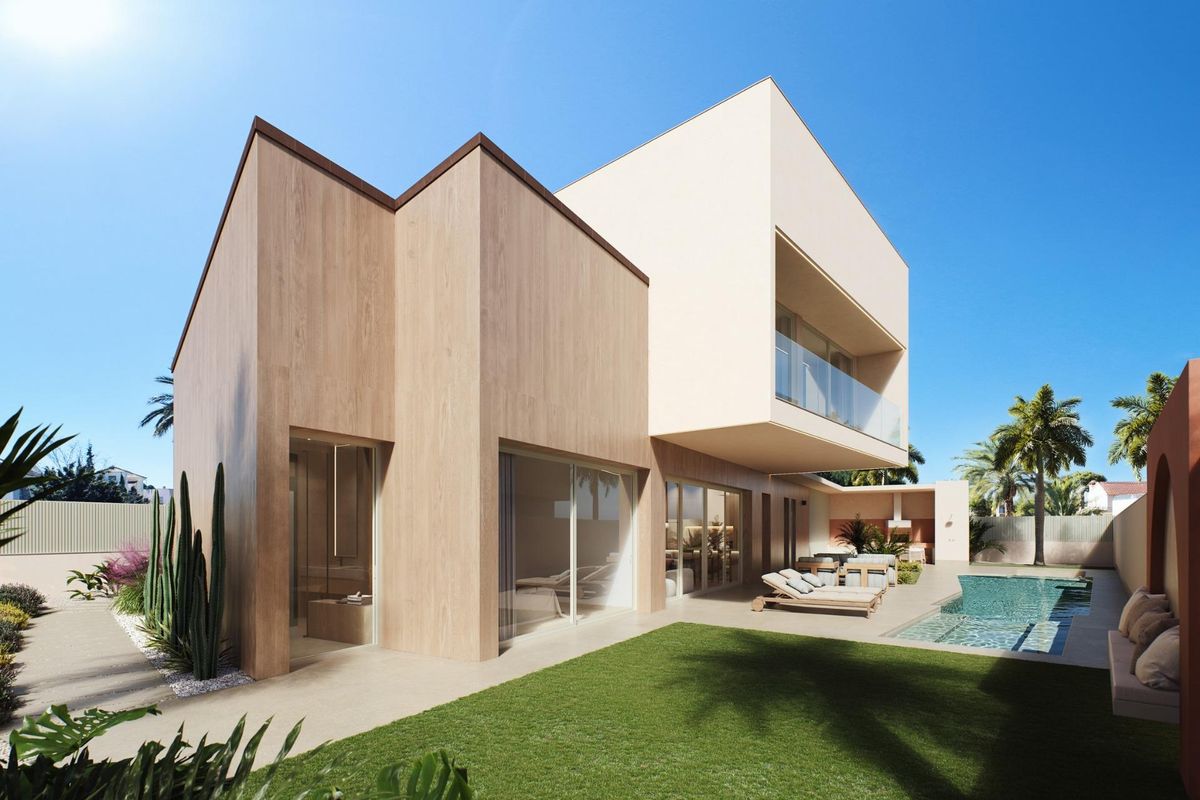 Moderne Architektur der Villa in Orihuela