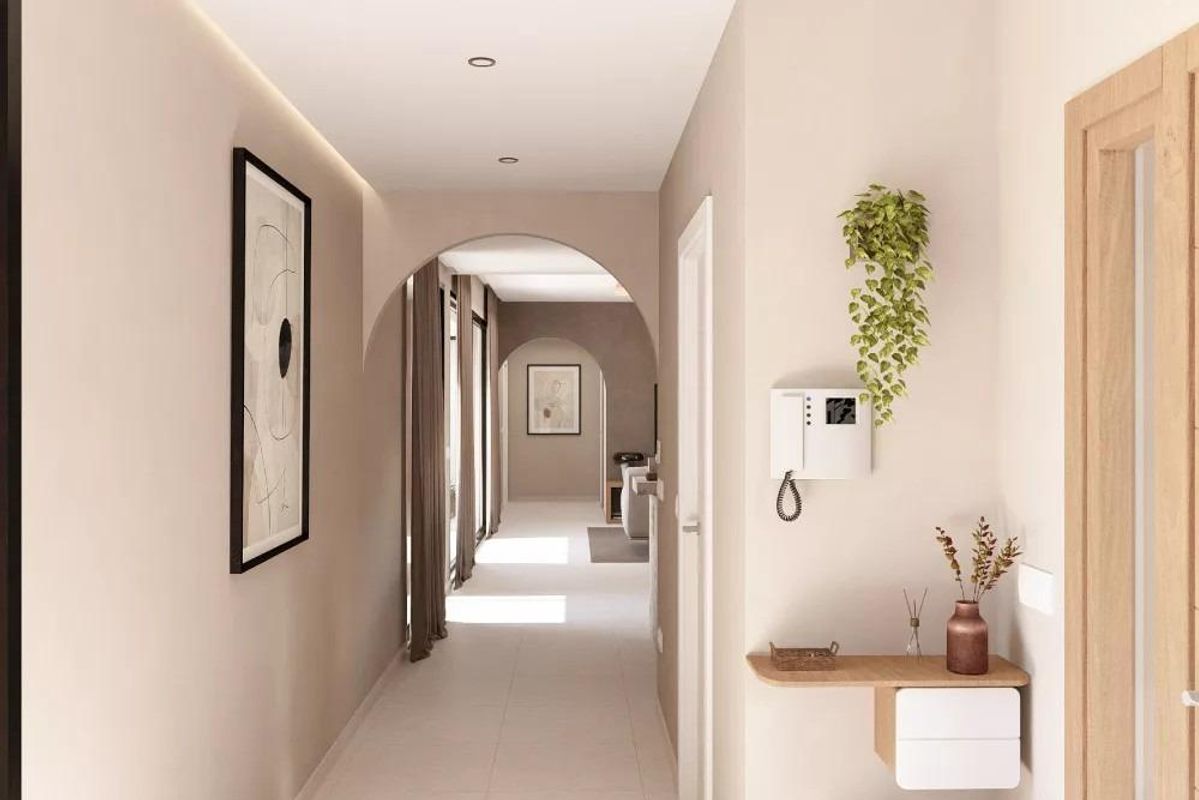 Luxurious bathroom with underfloor heating