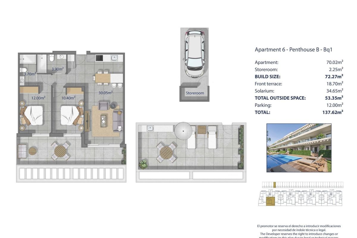 Outdoor leisure area in Los Alcazares development