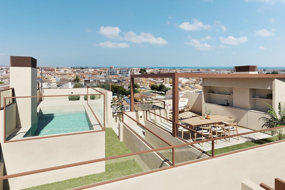 Bungalow in San Pedro del Pinatar mit Pool