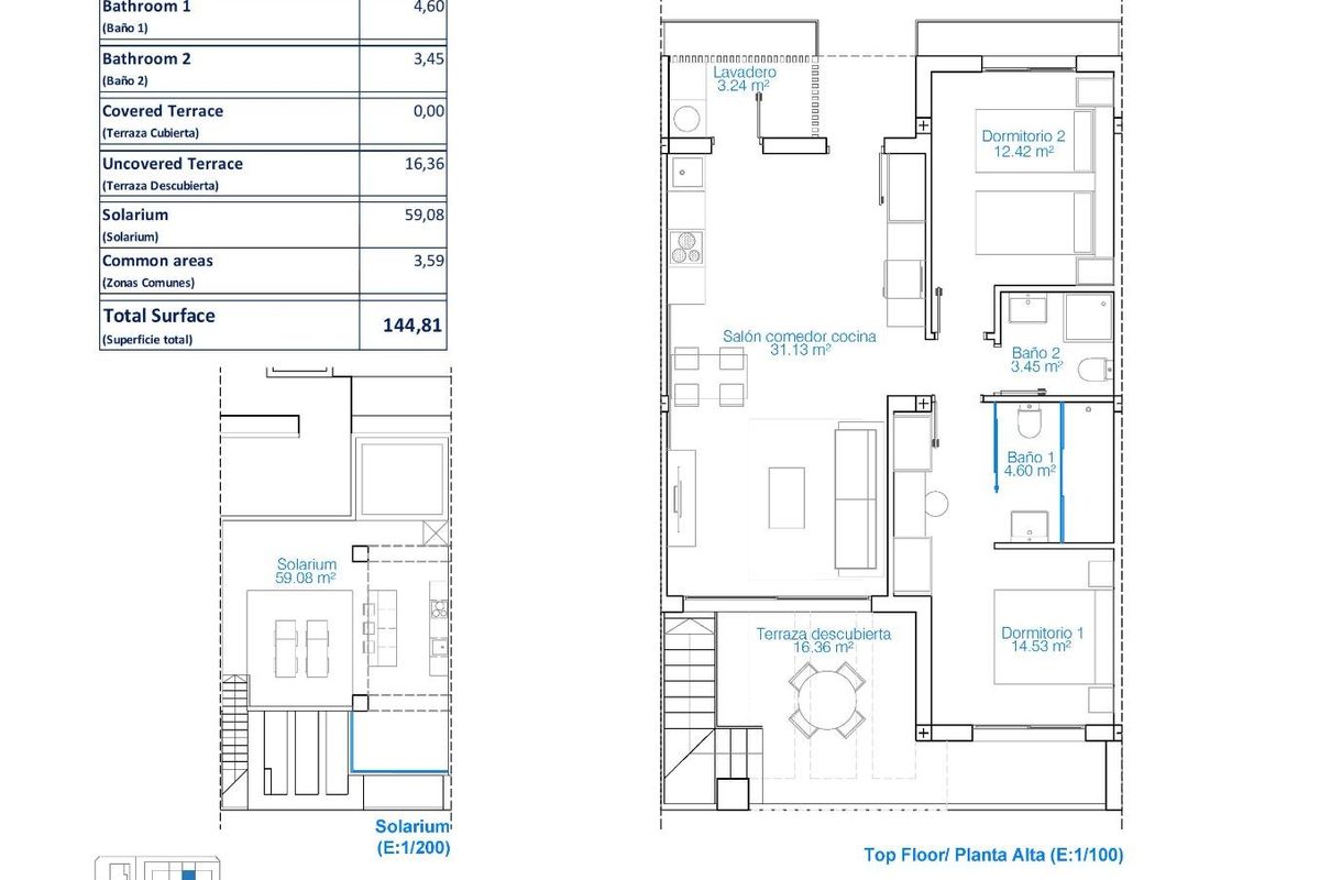 2-Hálószobás Penthouse Torre Terasz - Kép 14