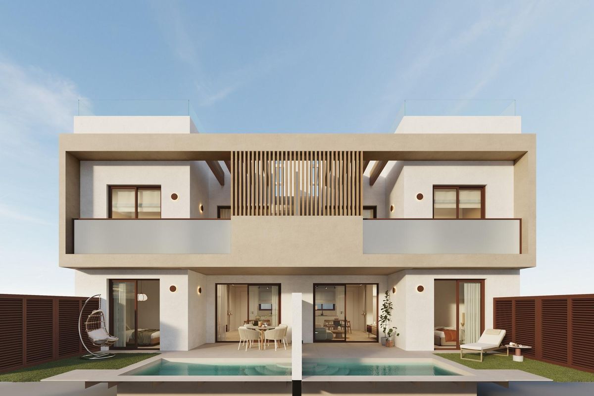 Bungalow San Pedro del Pinatar külső medencével