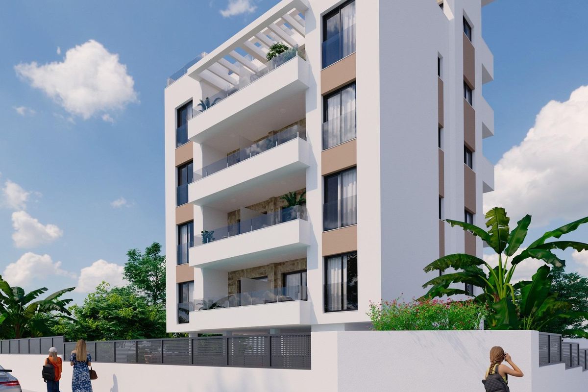 Front view of apartment building in Torrevieja