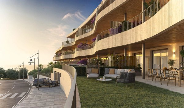 Benedenwoning met zeezicht in Fuengirola