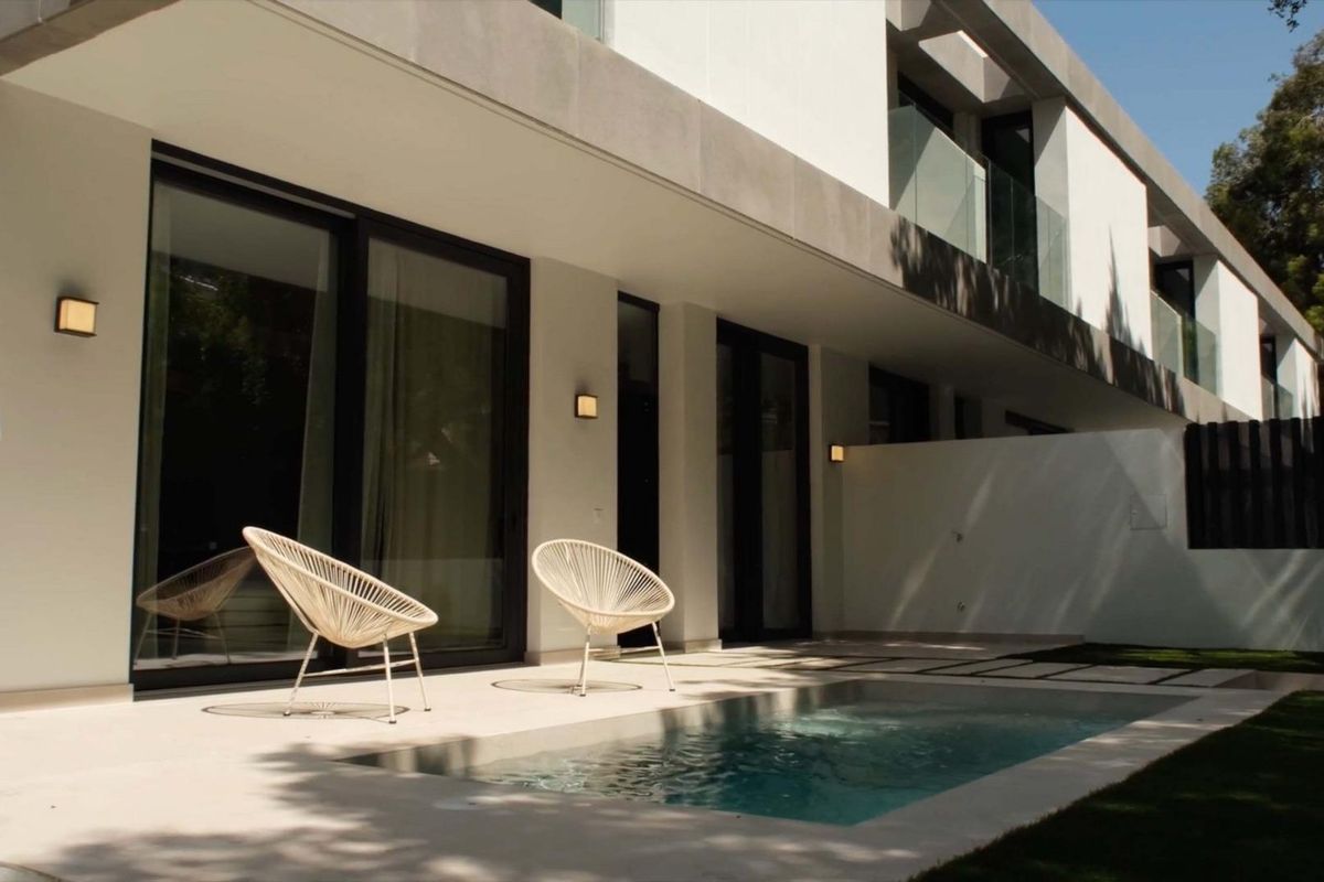 Schlafzimmer im Stadthaus in Málaga