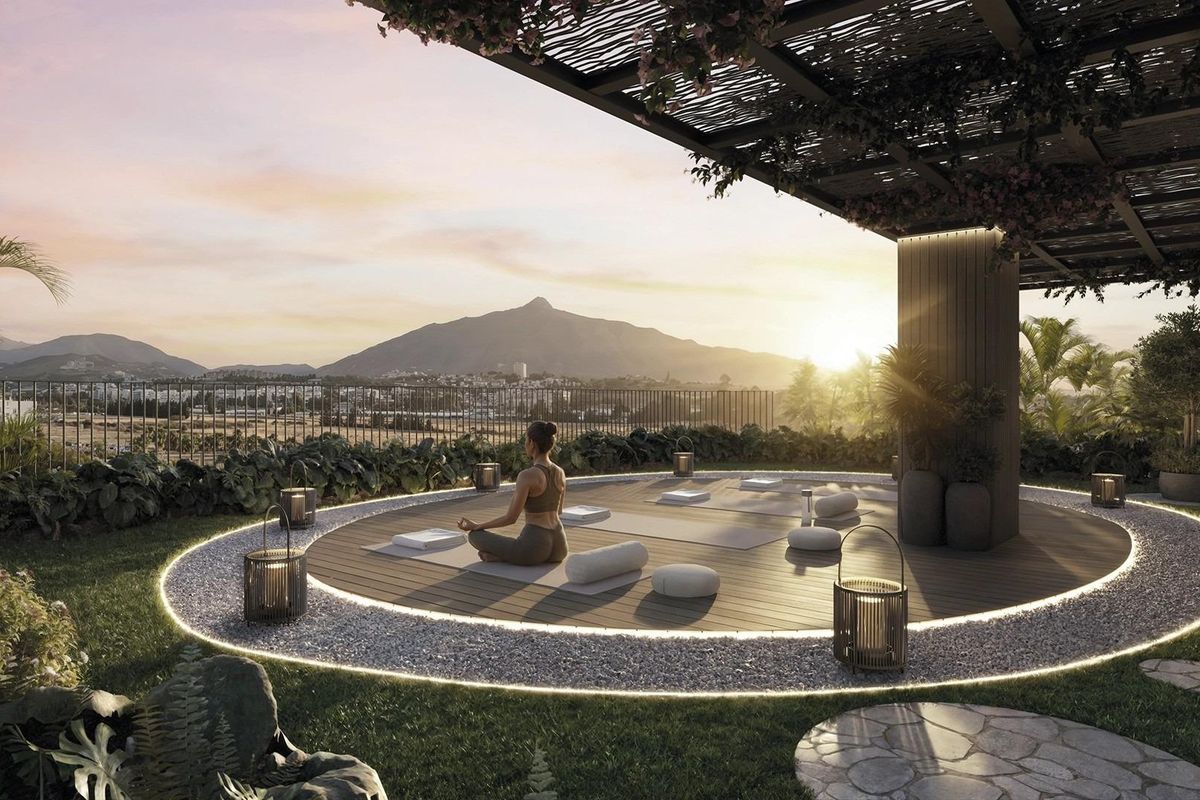 Heated indoor pool in apartment complex