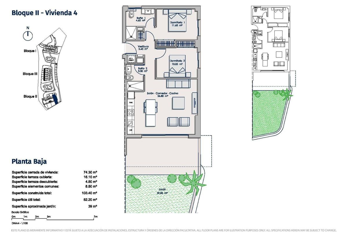 Finestrat apartman belső tér