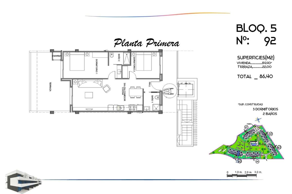 Bedroom in El Raso apartment