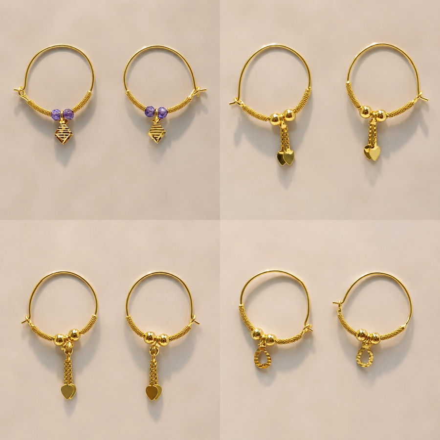 Traditional Daily Wear Hoop Earrings