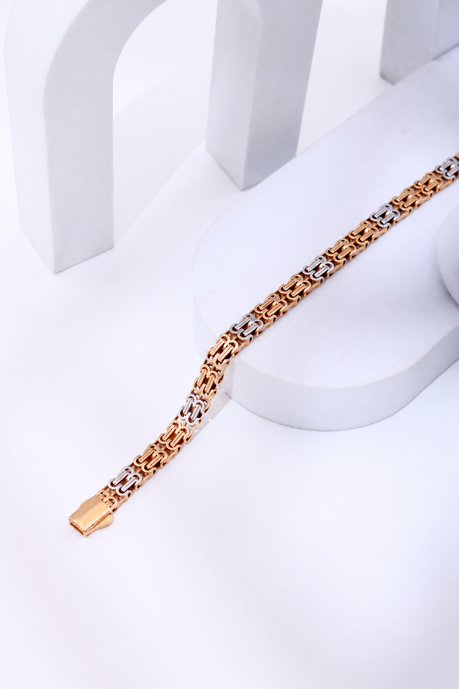 Luxury Two-Tone Link Bracelet