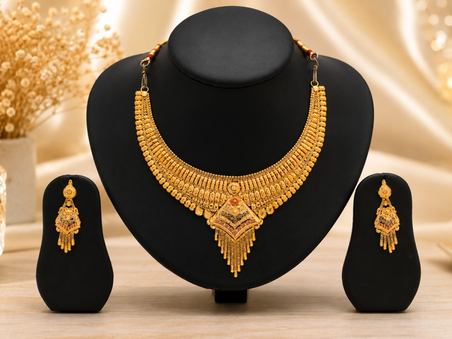 exquisite Gold Necklace Set
