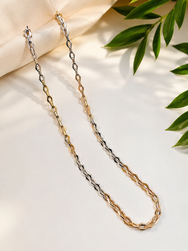 Dual Tone Infinity Link Chain