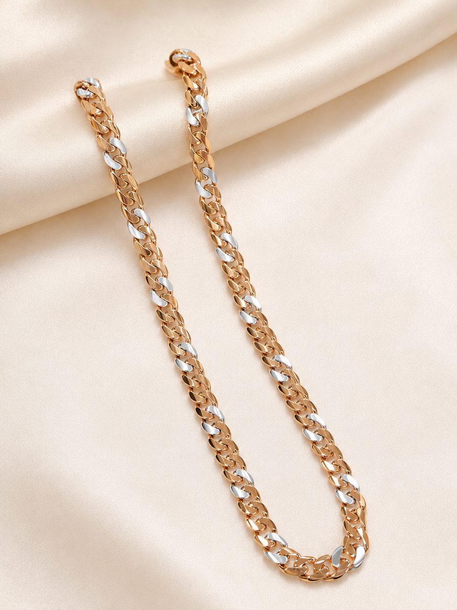 Dual Tone Cuban Link Chain