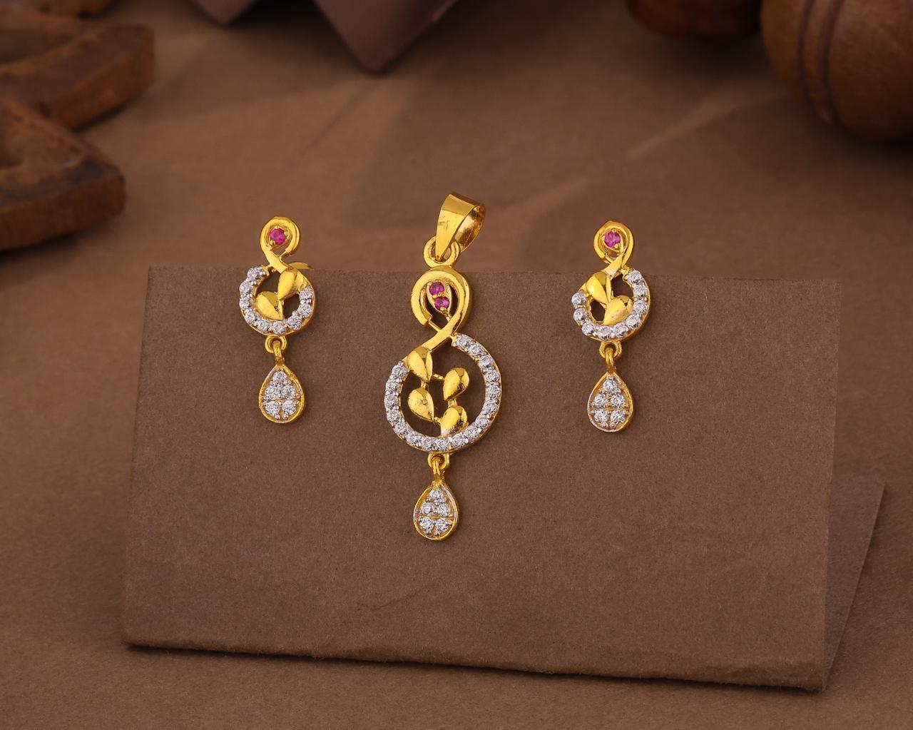Floral Vine Designer Jewelry Set