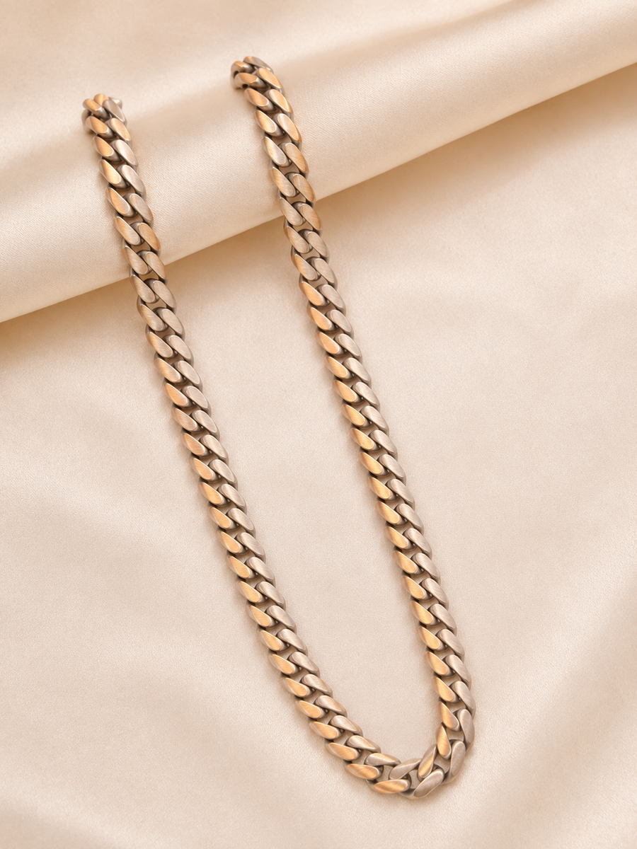 Dual-Tone Cuban Link Gold Chain