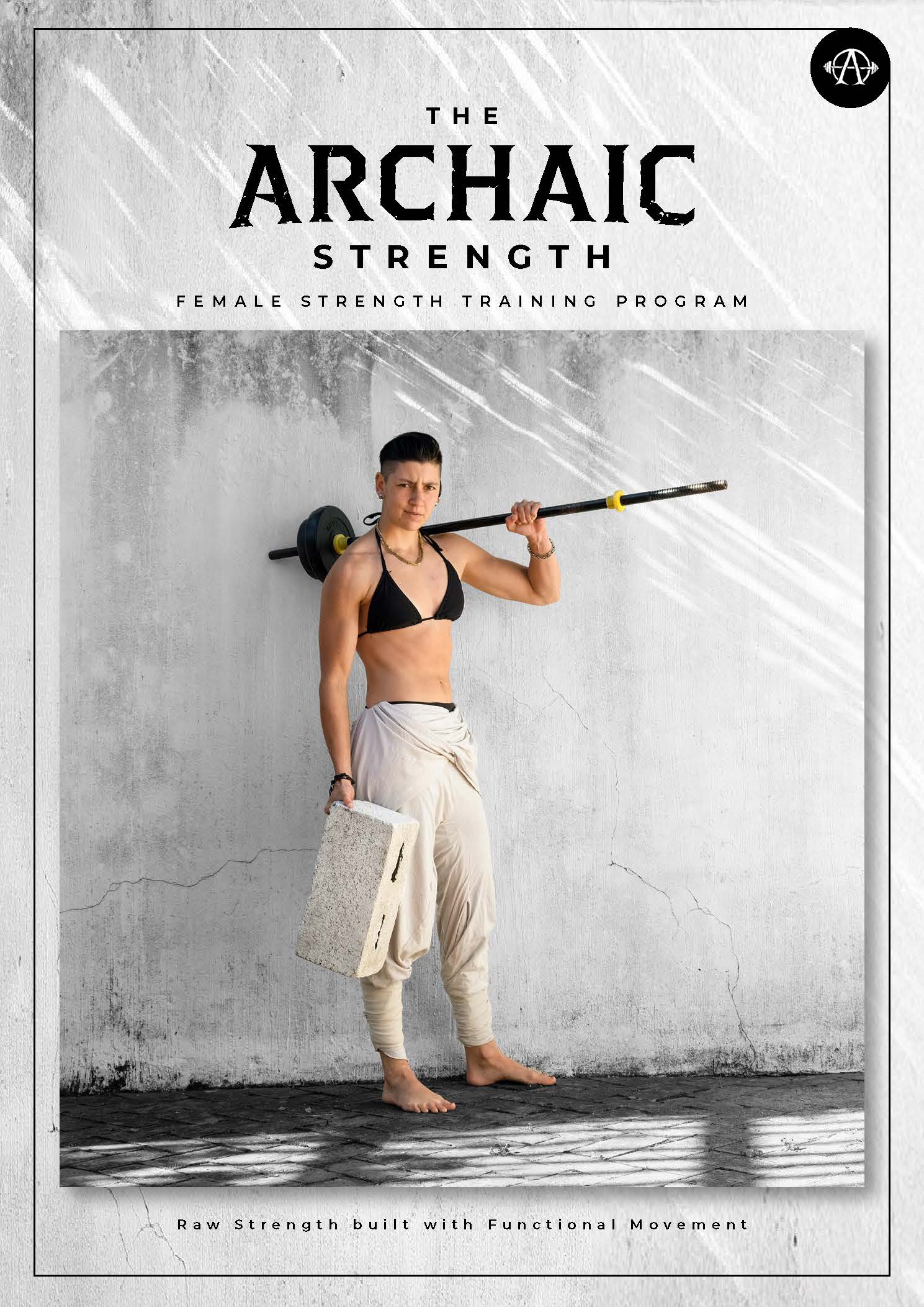 The Archaic Strength female strength training program cover