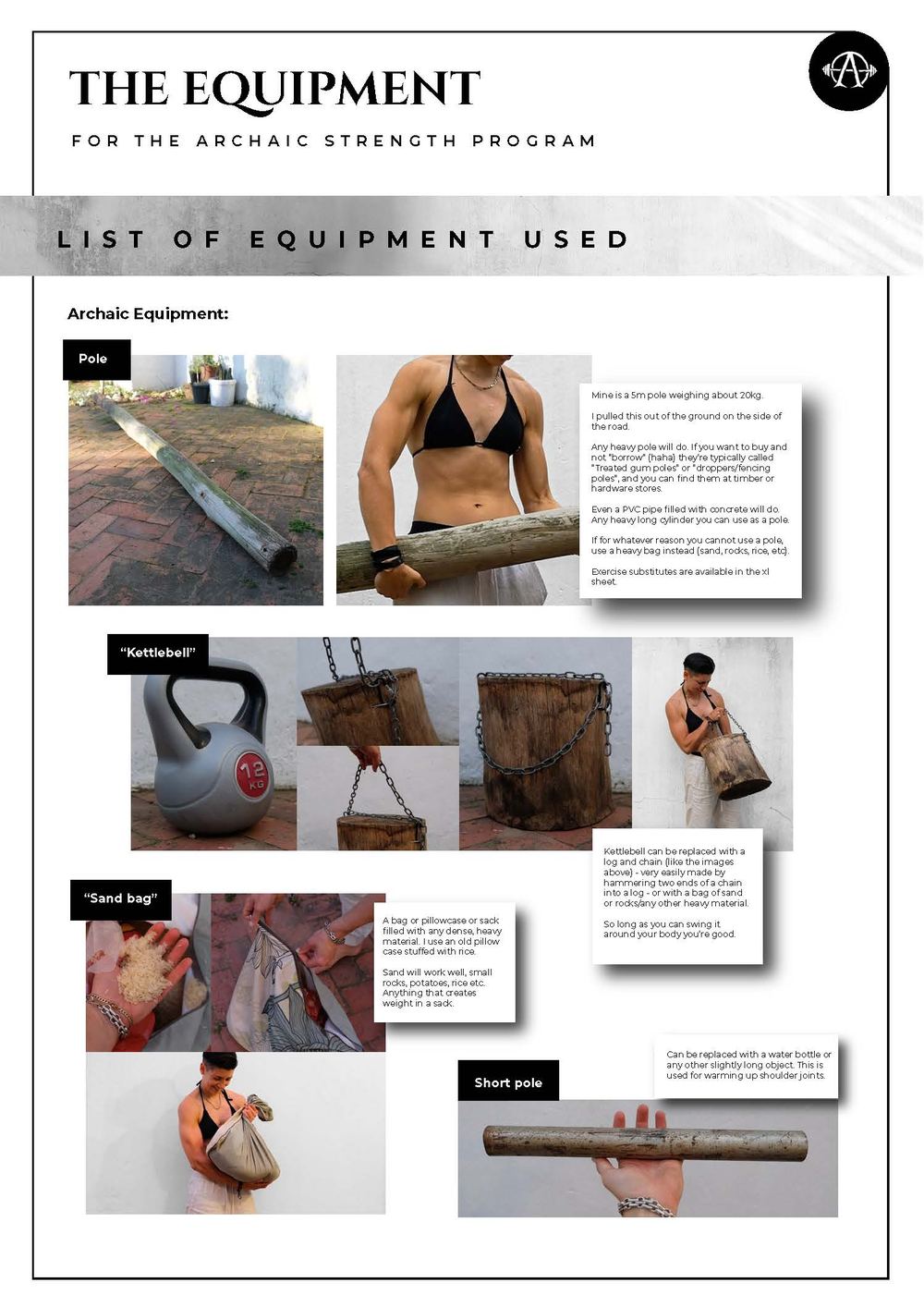Archaic Strength program preview, page 5