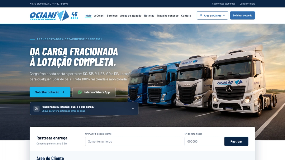 A Ociani está de site novo
