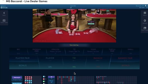 【ビットカジノ】Microgaming ライブバカラの遊び方
