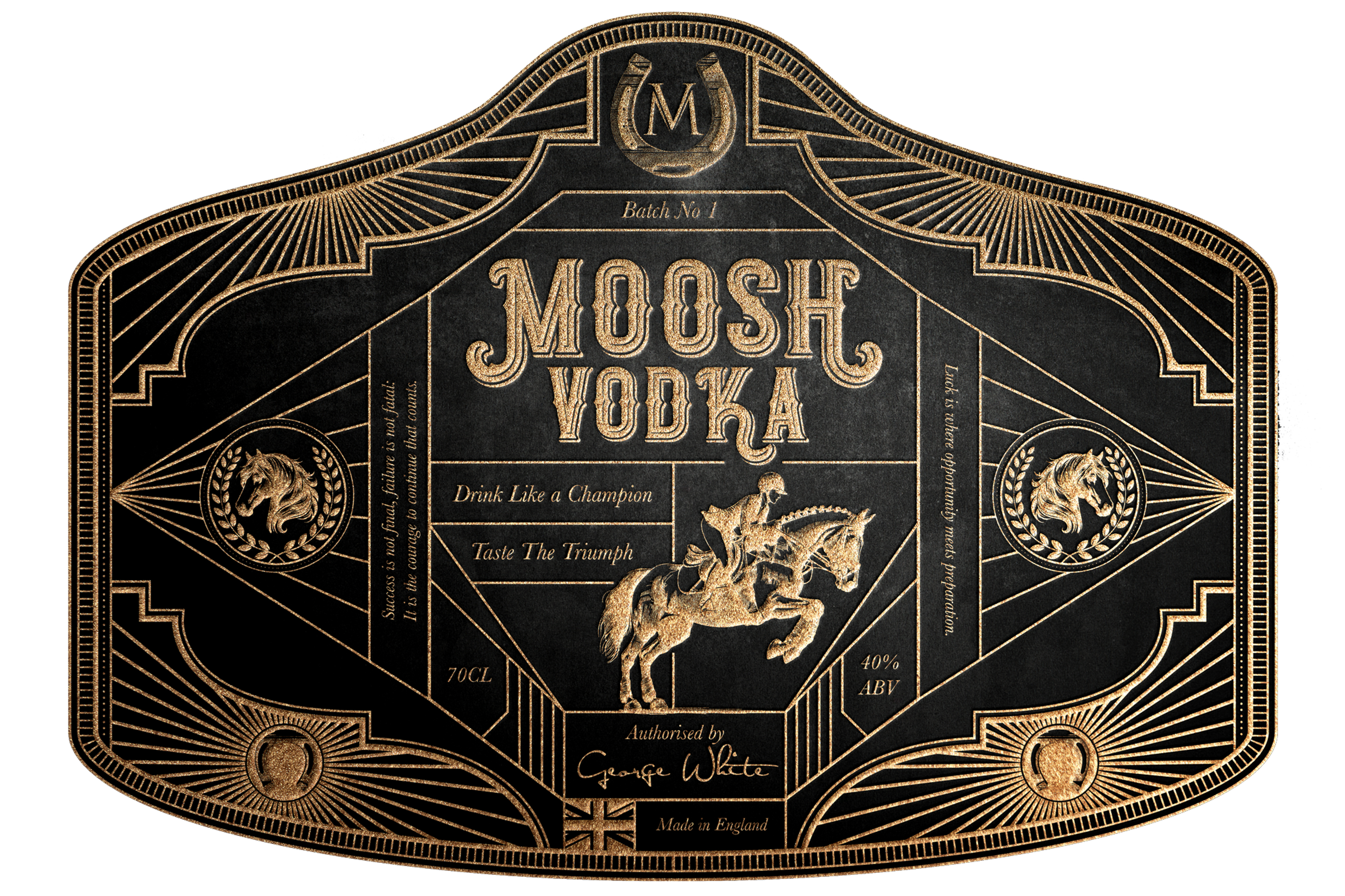 Moosh Vodka Label