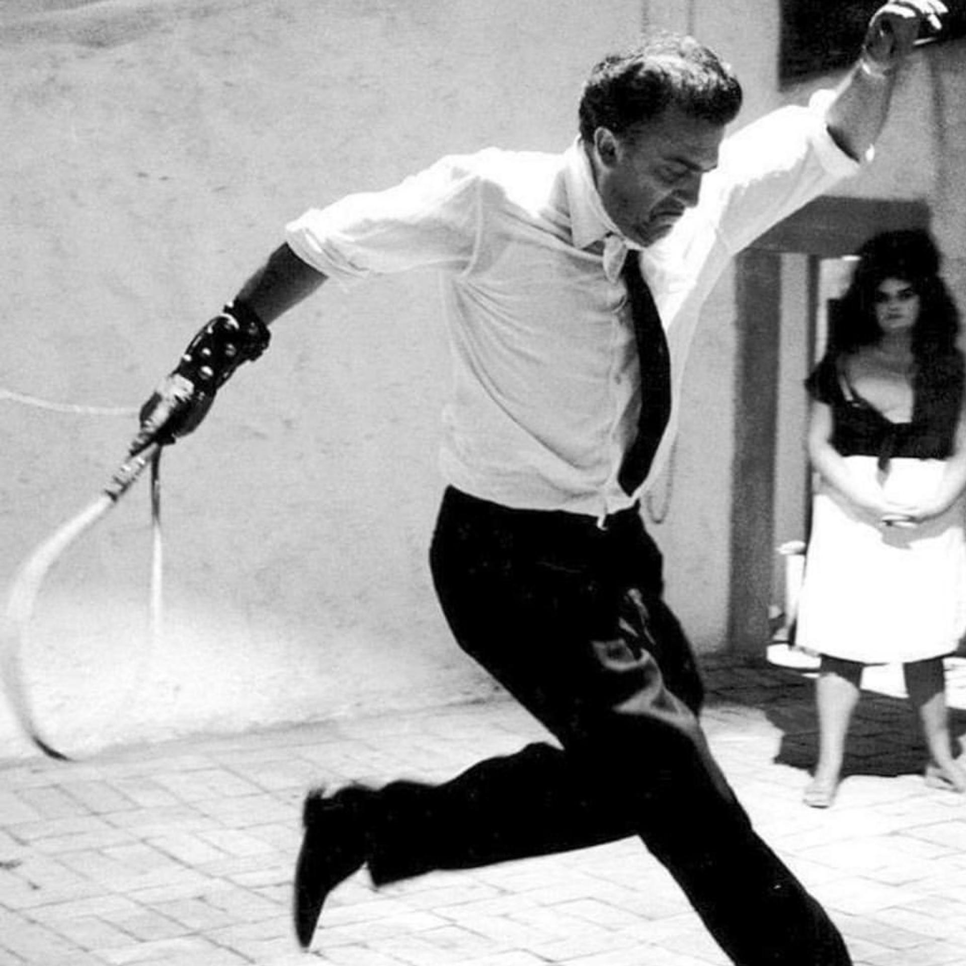 Tazio Secchiaroli, Federico Fellini on the set of 8½, 1963