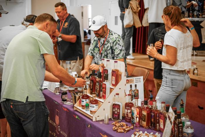 Grand Tasting - Raising Glasses table lineup
