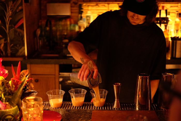 Mai Tai Comp - Bartender Pouring