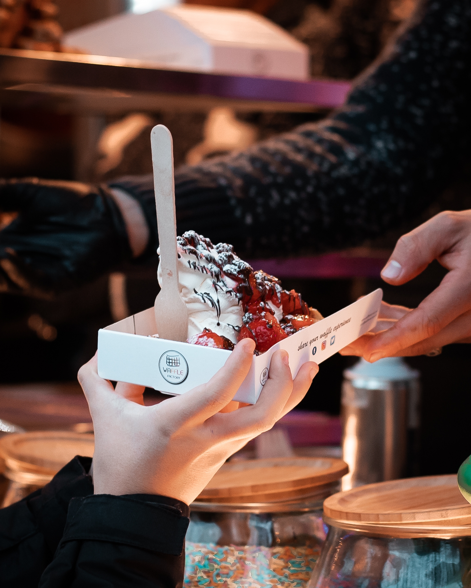 Waffle Factory på Jul i Vinterland.