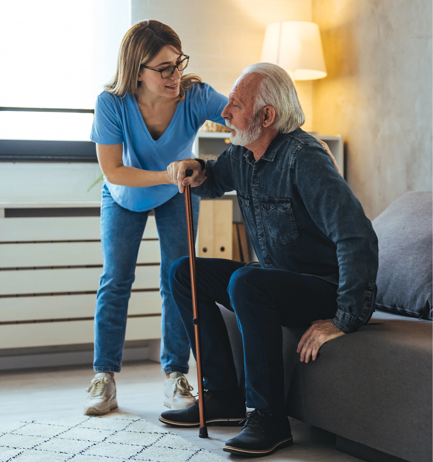 A Carer Helping a participant of Support at home