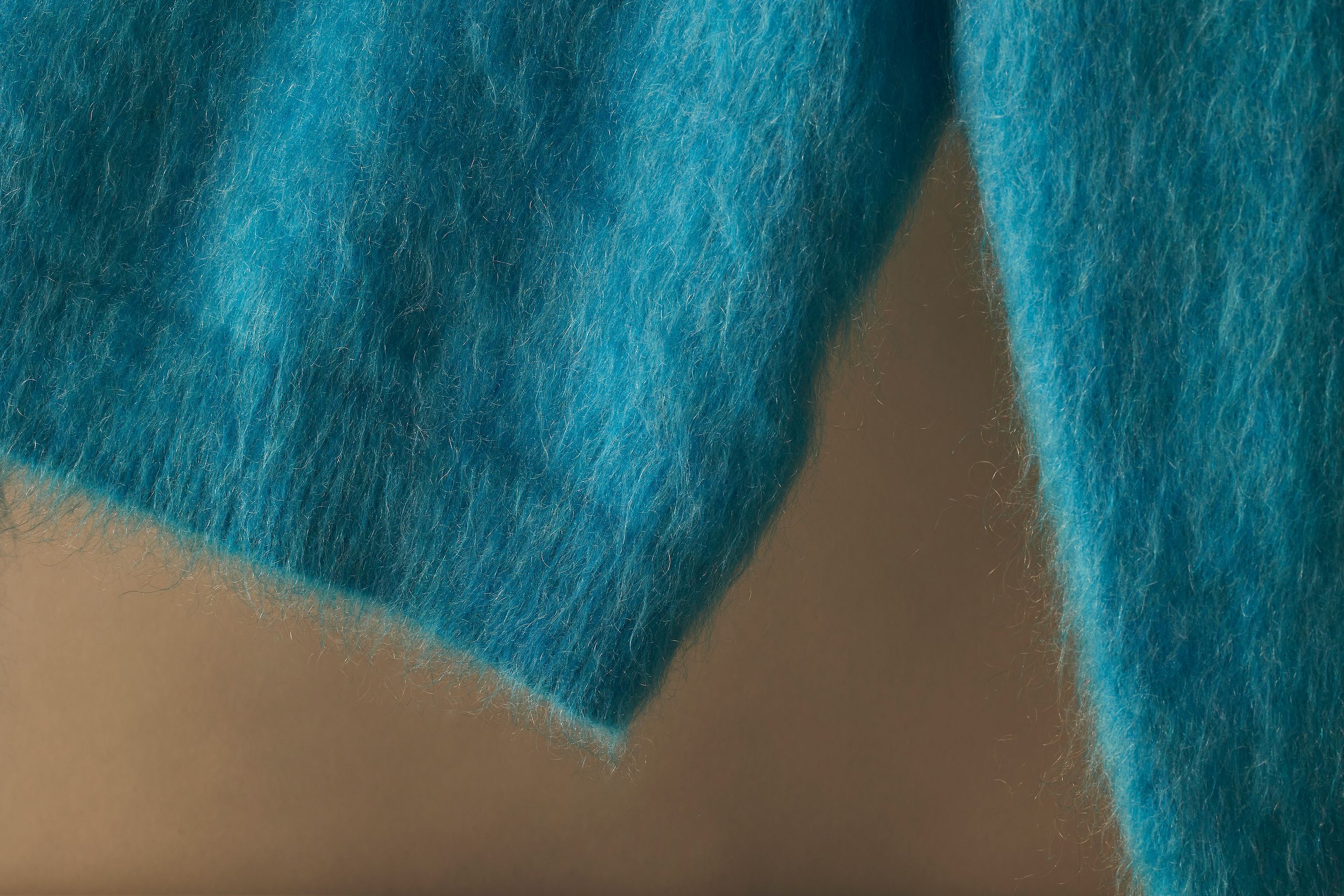 Scanlan Theodore brushed mohair sweater with close up of textured detail.