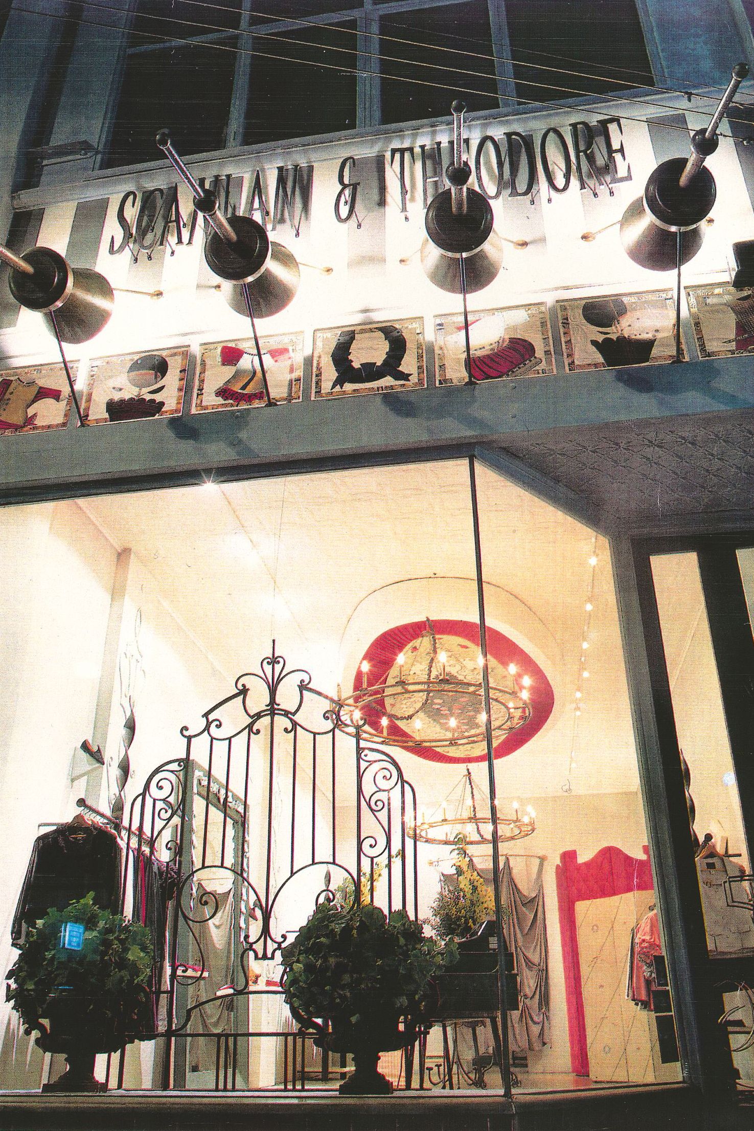 Storefront of the first Scanlan Theodore fashion boutique in 1987