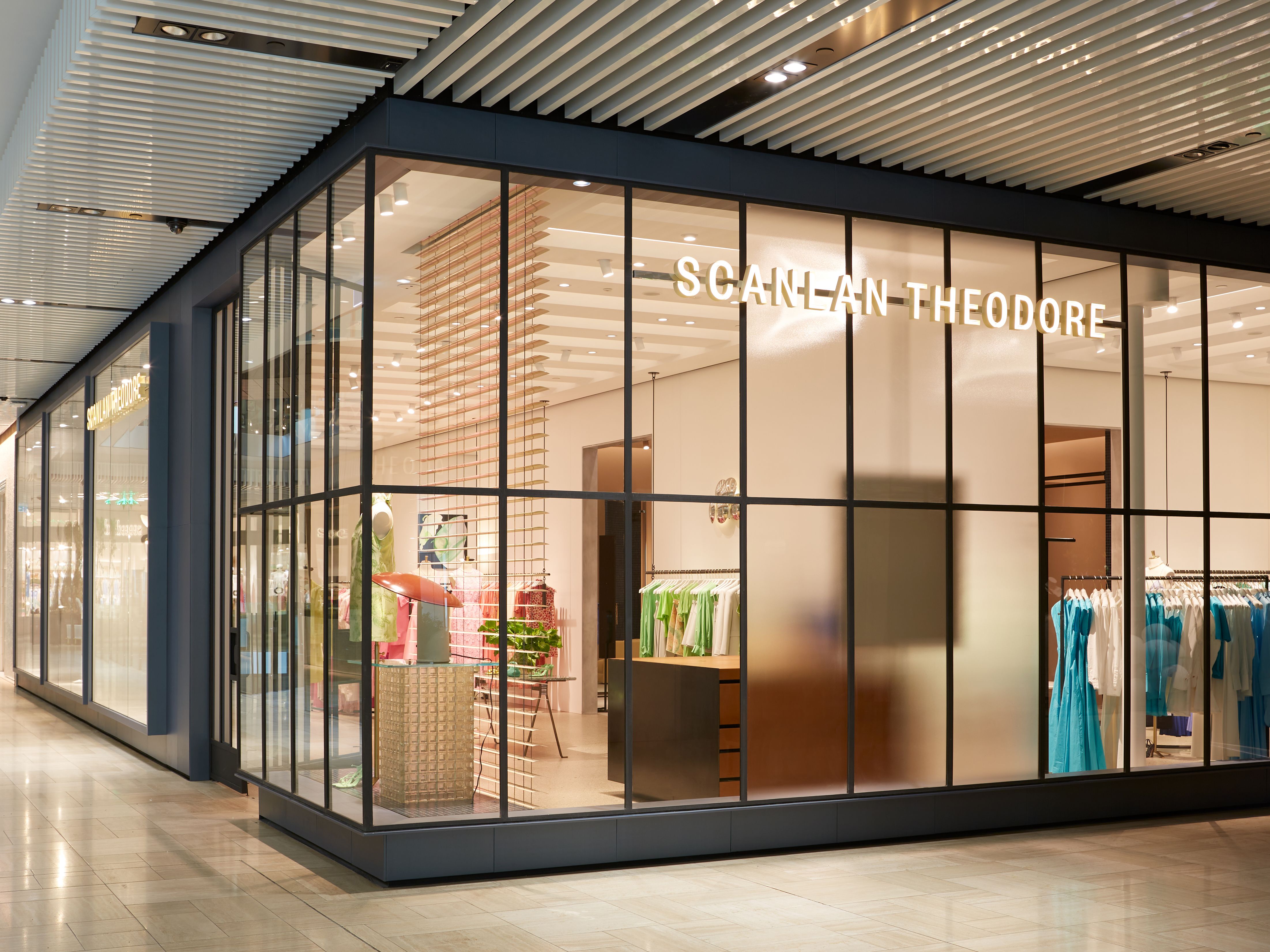 Exterior shot of the Scanlan Theodore boutique in a shopping centre